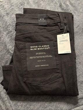 Good American Black Slim Bootcut Jeans - Men's
